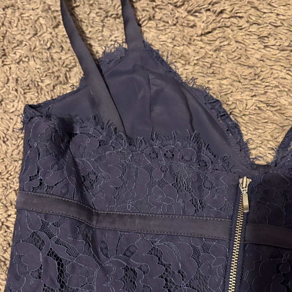 KEEPSAKE the Label Navy Lace Midi Dress - Picture 4 of 5